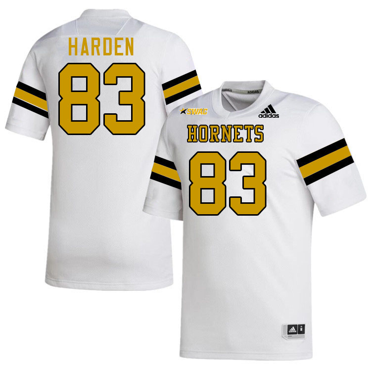 Alabama State Hornets #83 Derrick Harden College Football Jerseys Stitched-White